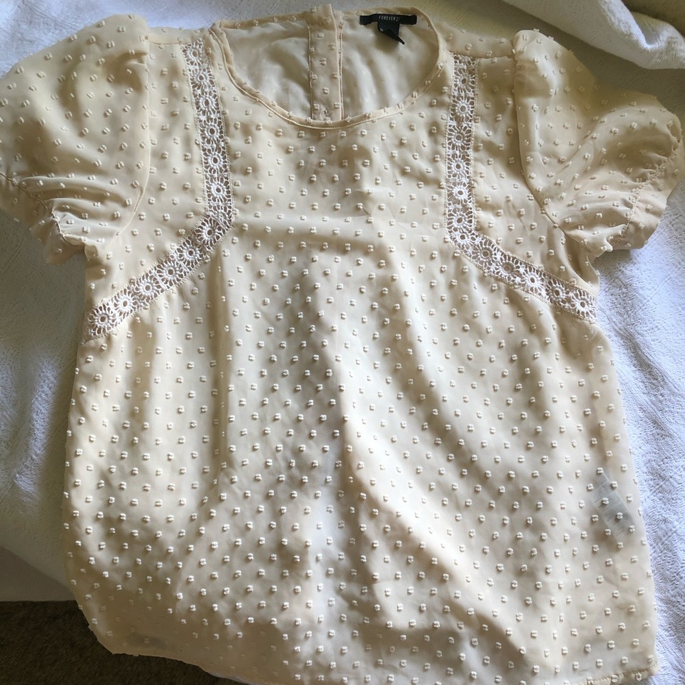 Cream blouse